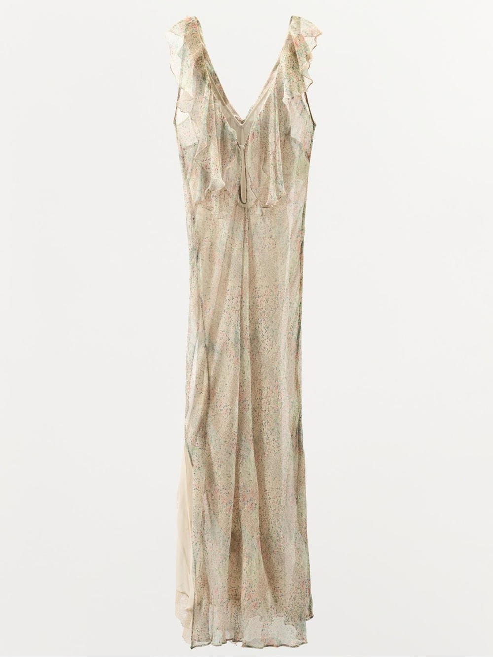 FLORAL PRINT RUFFLE DRESS - Picture 8 of 10